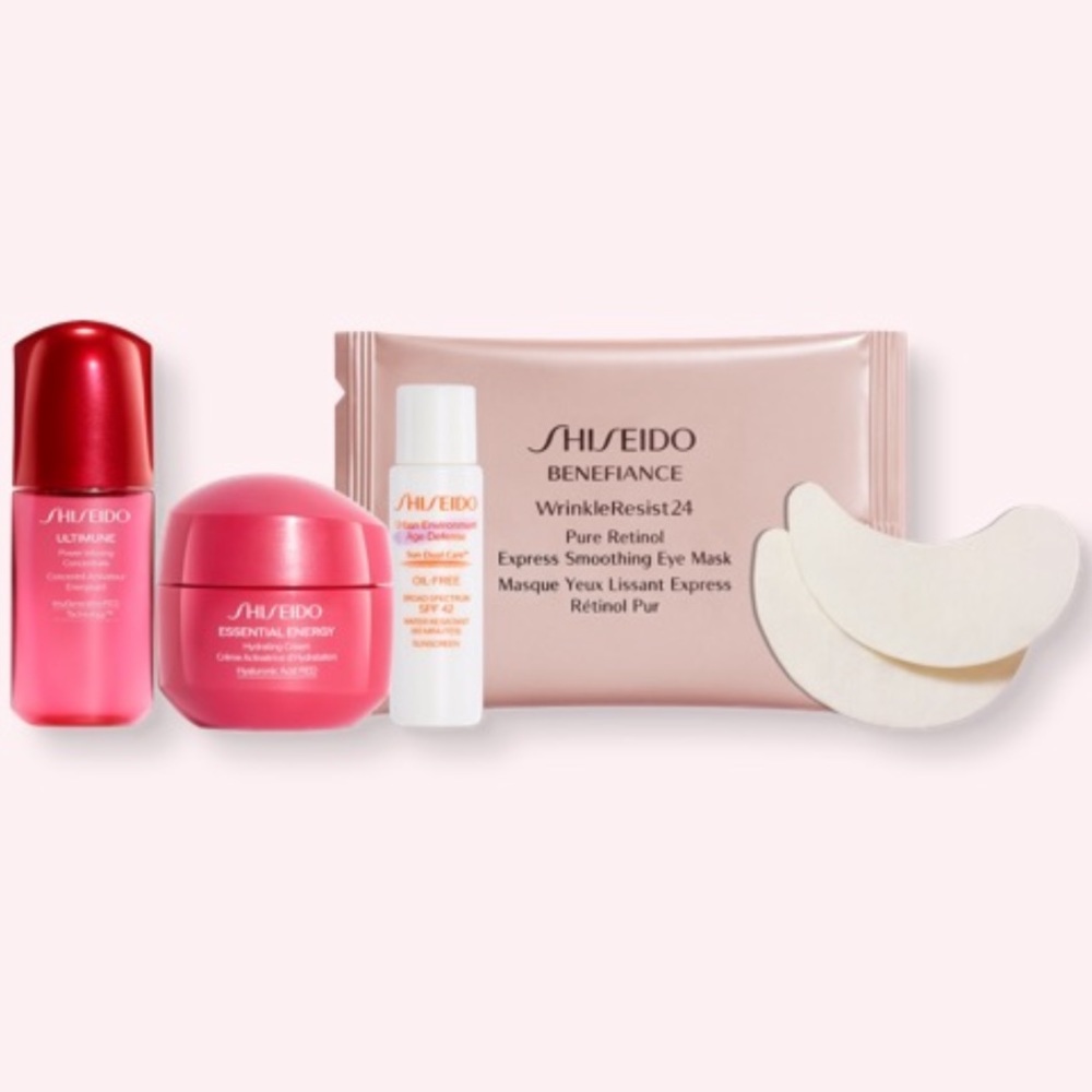 SHISEIDO 4p Ultimune Concentrate Essential Hydrating Cream Sun Care Eye Mask $53